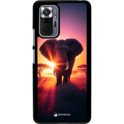 Coque Xiaomi Redmi Note 10 Pro - Elephant Sunrise Beauty