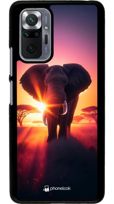 Coque Xiaomi Redmi Note 10 Pro - Elephant Sunrise Beauty