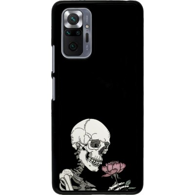 Coque Xiaomi Redmi Note 10 Pro - Halloween 2023 rose and skeleton