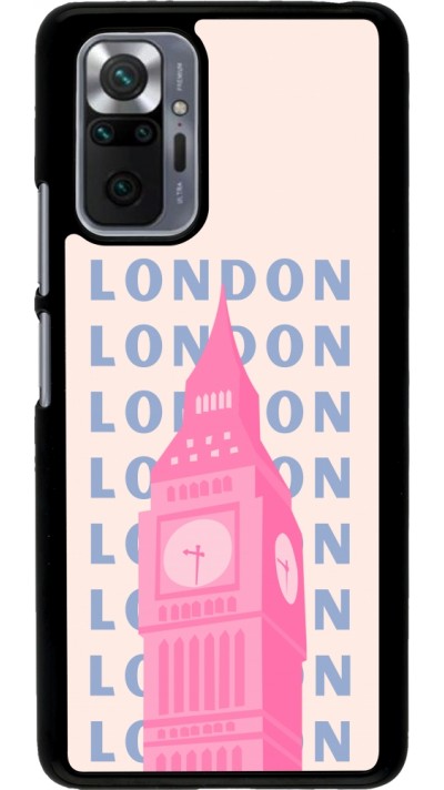 Coque Xiaomi Redmi Note 10 Pro - London Pink Print