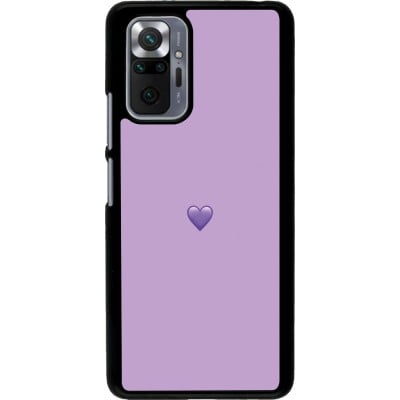 Coque Xiaomi Redmi Note 10 Pro - Valentine 2023 purpule single heart