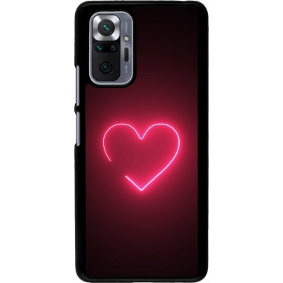 Coque Xiaomi Redmi Note 10 Pro - Valentine 2023 single neon heart