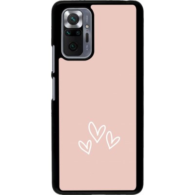 Coque Xiaomi Redmi Note 10 Pro - Valentine 2023 three minimalist hearts