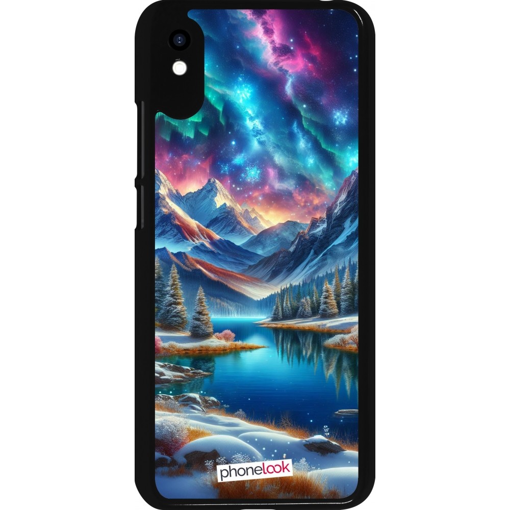 Coque Xiaomi Redmi 9A - Fantasy Mountain Lake Sky Stars