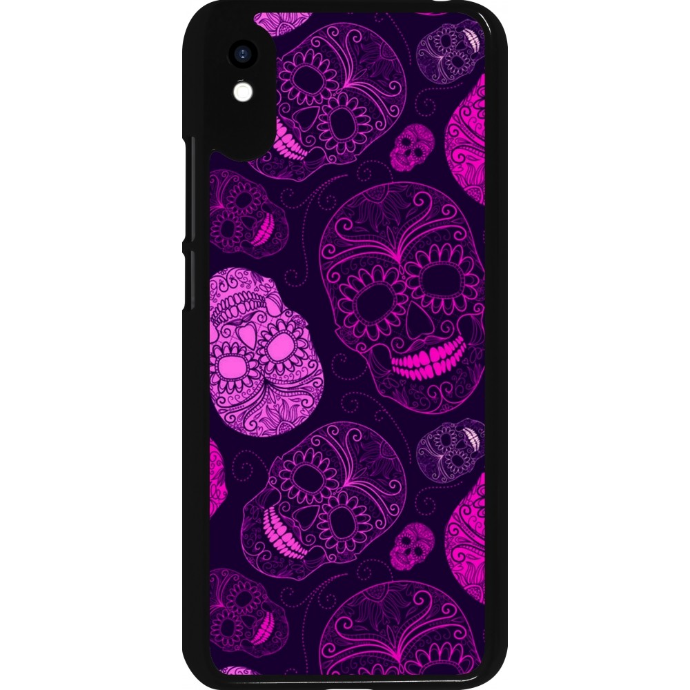 Coque Xiaomi Redmi 9A - Halloween 2023 pink skulls