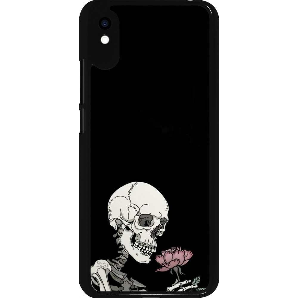 Xiaomi Redmi 9A Case Hülle - Halloween 2023 rose and skeleton