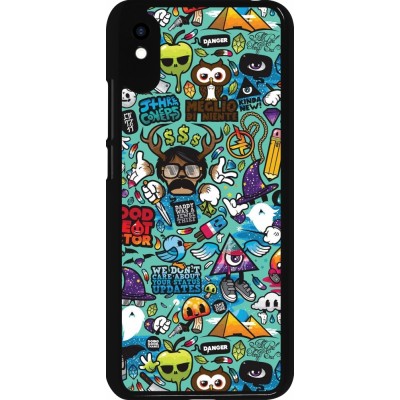 Coque Xiaomi Redmi 9A - Mixed Cartoons Turquoise