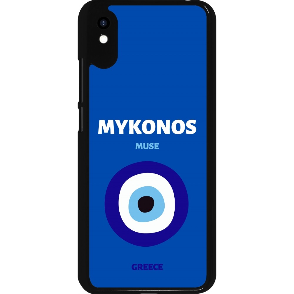 Xiaomi Redmi 9A Case Hülle - Pop Summer Destination Mykonos