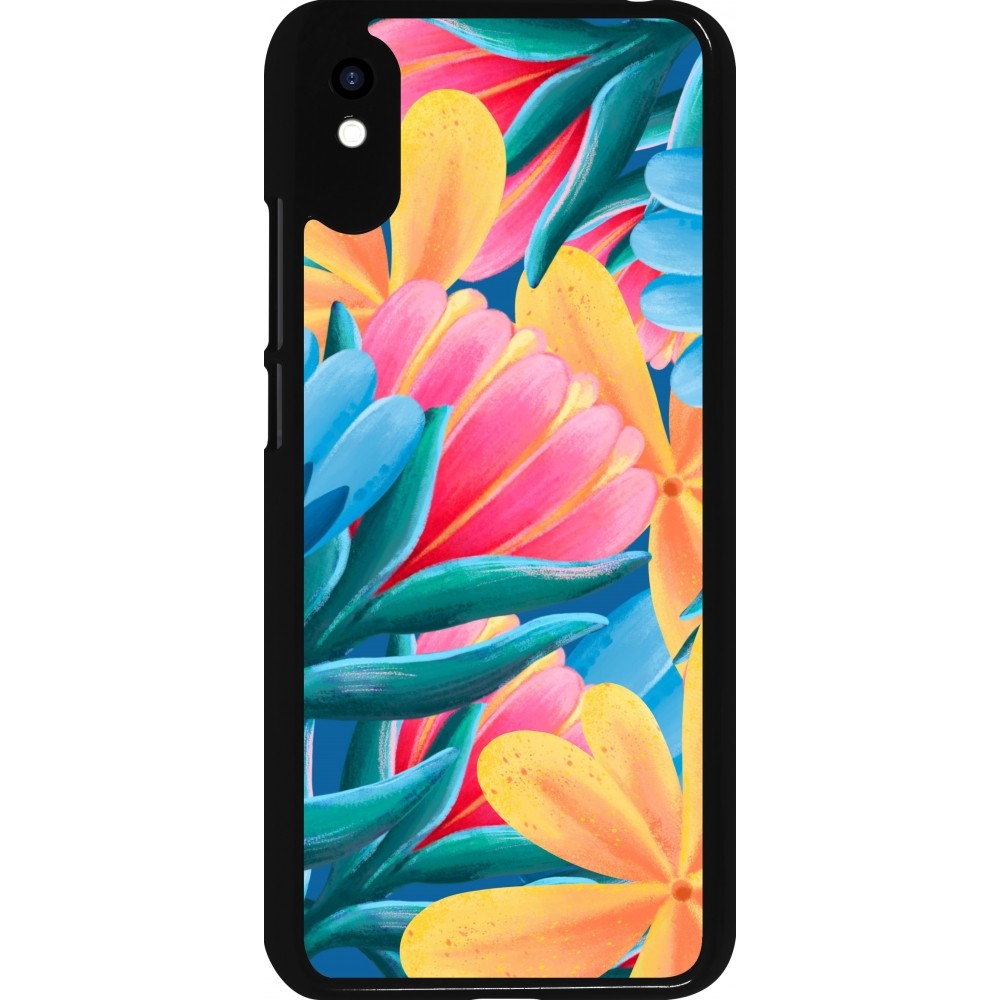 Xiaomi Redmi 9A Case Hülle - Spring 23 colorful flowers