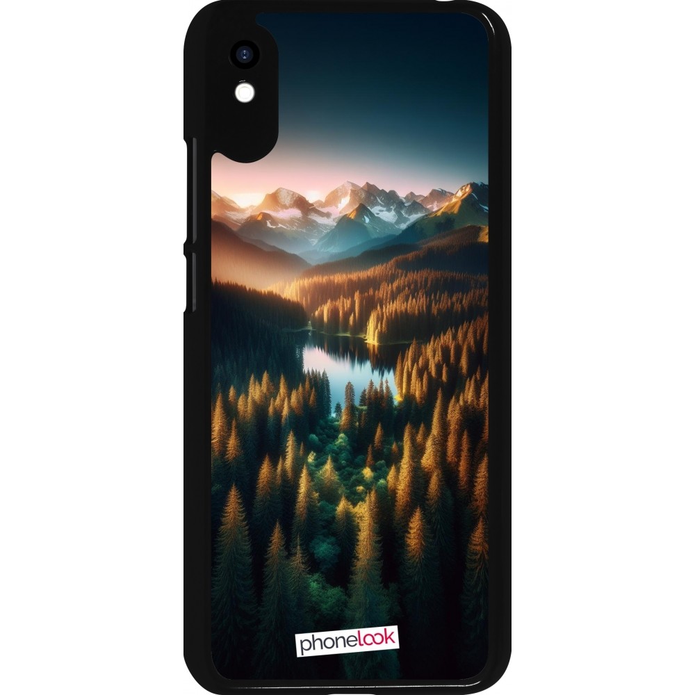 Coque Xiaomi Redmi 9A - Sunset Forest Lake