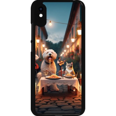 Coque Xiaomi Redmi 9A - Valentine 2024 Dog & Cat Candlelight