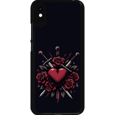 Coque Xiaomi Redmi 9A - Valentine 2024 gothic love