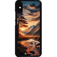 Coque Xiaomi Redmi 9A - Valley Sunset Deer Tree