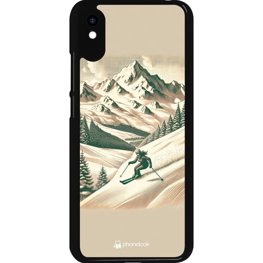 Coque Xiaomi Redmi 9A - Vintage Ski Mountain