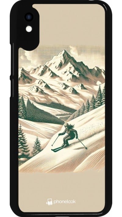 Coque Xiaomi Redmi 9A - Vintage Ski Mountain