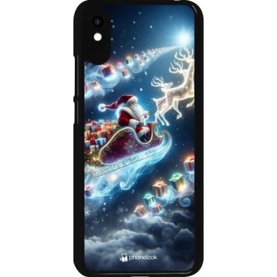 Coque Xiaomi Redmi 9A - Noël 2023 Père Noël enchanté