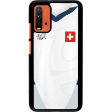 Coque Xiaomi Redmi 9T - Maillot de football Suisse Extérieur personnalisable