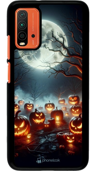 Coque Xiaomi Redmi 9T - Halloween 2024 Many Pumpkins