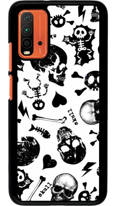 Coque Xiaomi Redmi 9T - Halloween 2024 skeleton mix