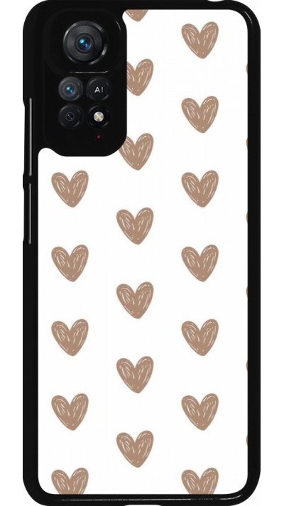 Coque Xiaomi Redmi Note 11 / 11S - Autumn 2024 brown hearts