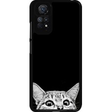 Xiaomi Redmi Note 11 / 11S Case Hülle - Cat Looking Up Black