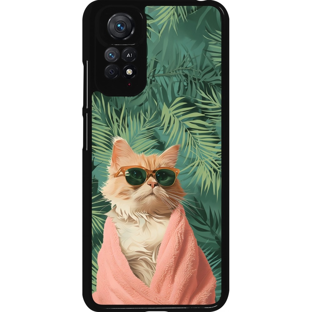 Coque Xiaomi Redmi Note 11 / 11S - Cat Summer Palms