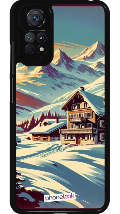 Coque Xiaomi Redmi Note 11 / 11S - Chalet montagne enneigée