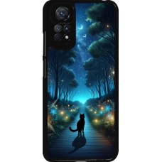 Coque Xiaomi Redmi Note 11 / 11S - Chat noir promenade