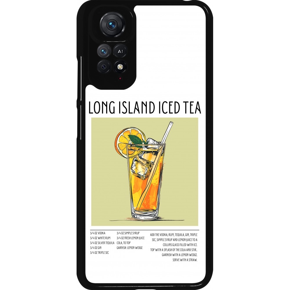 Coque Xiaomi Redmi Note 11 / 11S - Cocktail recette Long Island Ice Tea