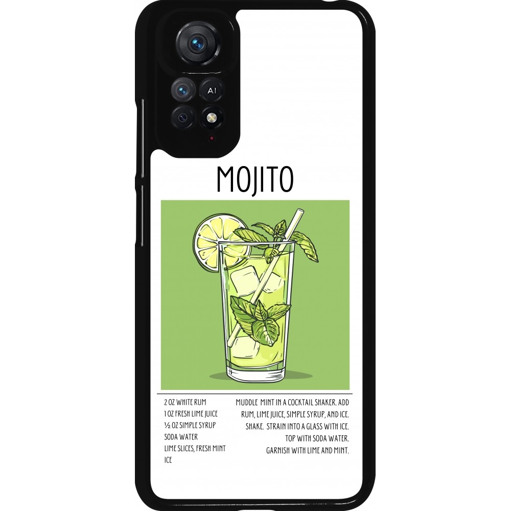 Xiaomi Redmi Note 11 / 11S Case Hülle - Cocktail Rezept Mojito