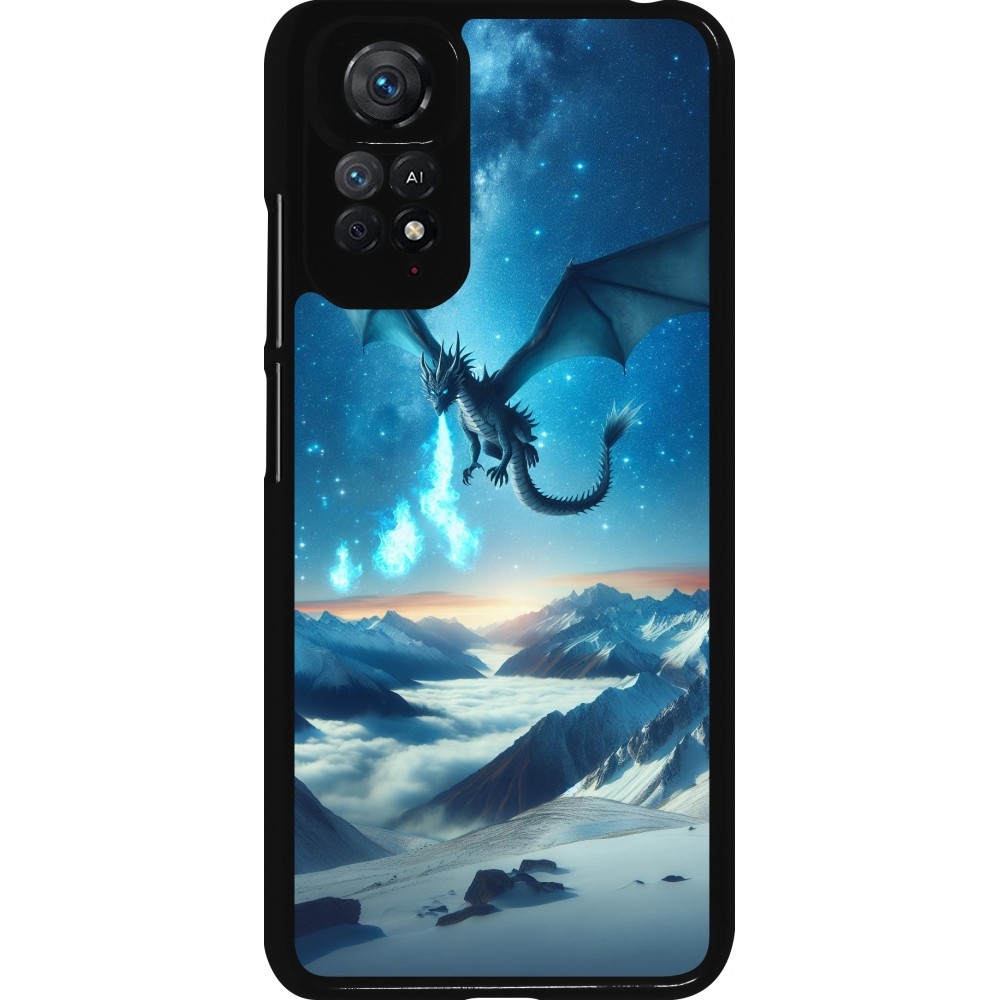 Xiaomi Redmi Note 11 / 11S Case Hülle - Drache nächtliche Berg