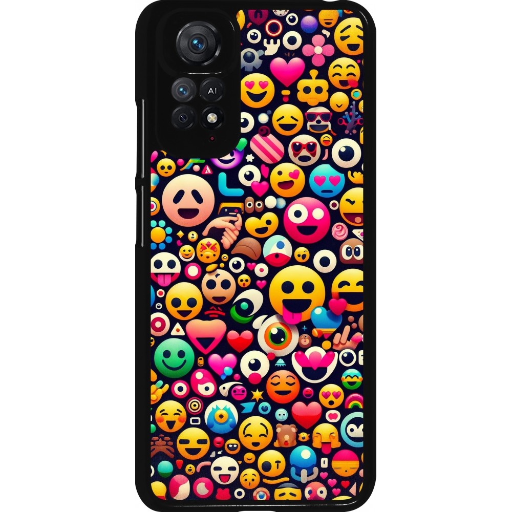 Xiaomi Redmi Note 11 / 11S Case Hülle - Emoji Mix Farbe