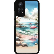 Xiaomi Redmi Note 11 / 11S Case Hülle - Flamingo Aquarell