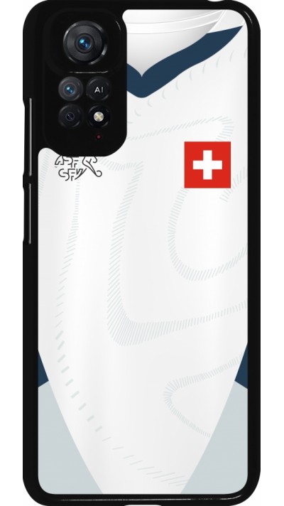 Coque Xiaomi Redmi Note 11 / 11S - Maillot de football Suisse Extérieur personnalisable