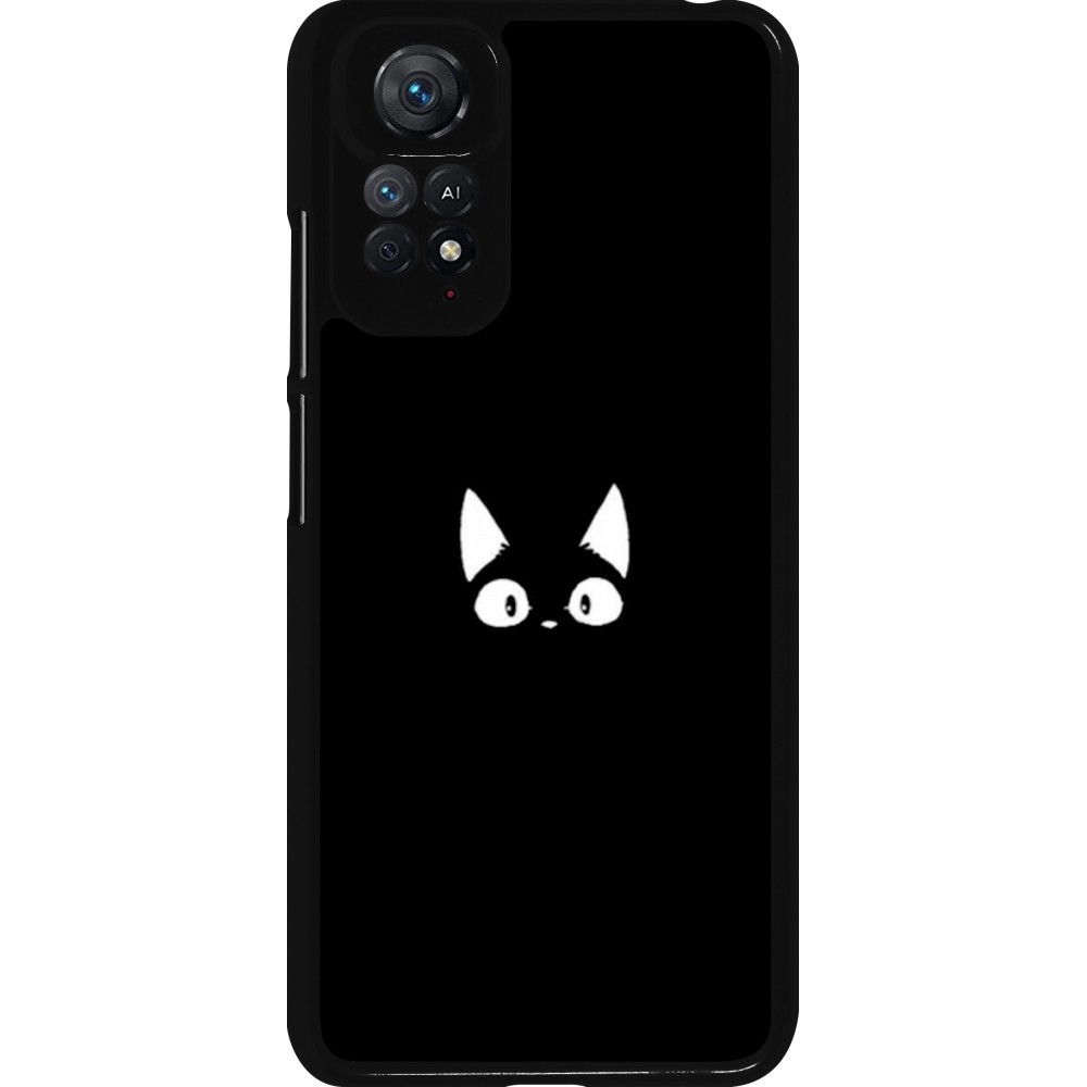 Xiaomi Redmi Note 11 / 11S Case Hülle - Funny cat on black