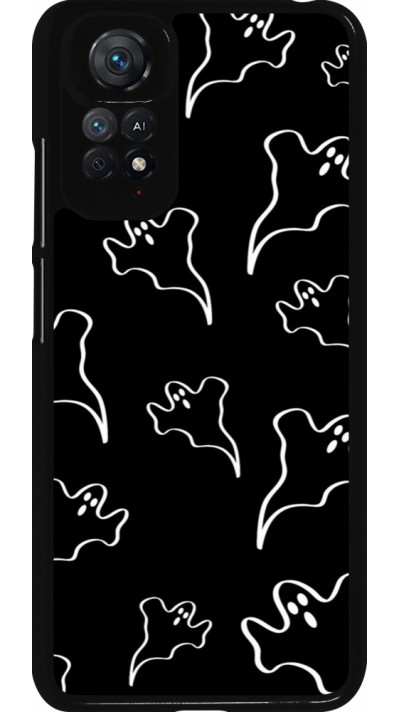 Coque Xiaomi Redmi Note 11 / 11S - Halloween 2024 black and white ghosts