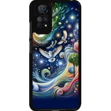 Xiaomi Redmi Note 11 / 11S Case Hülle - Fliegender Blumen-Eule