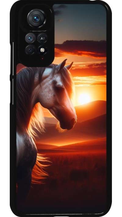 Xiaomi Redmi Note 11 / 11S Case Hülle - Majestätischer Sonnenuntergang Pferd