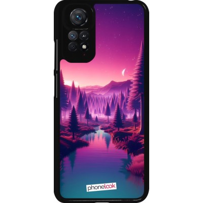 Coque Xiaomi Redmi Note 11 / 11S - Paysage Violet-Rose