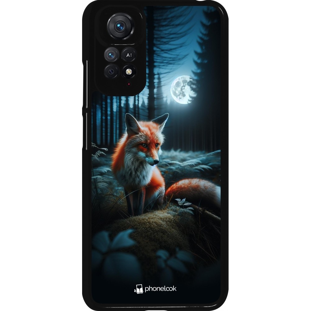 Xiaomi Redmi Note 11 / 11S Case Hülle - Fuchs Mond Wald