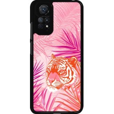 Coque Xiaomi Redmi Note 11 / 11S - Tigre palmiers roses