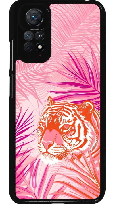 Coque Xiaomi Redmi Note 11 / 11S - Tigre palmiers roses
