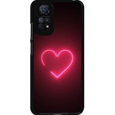 Coque Xiaomi Redmi Note 11 / 11S - Valentine 2023 single neon heart