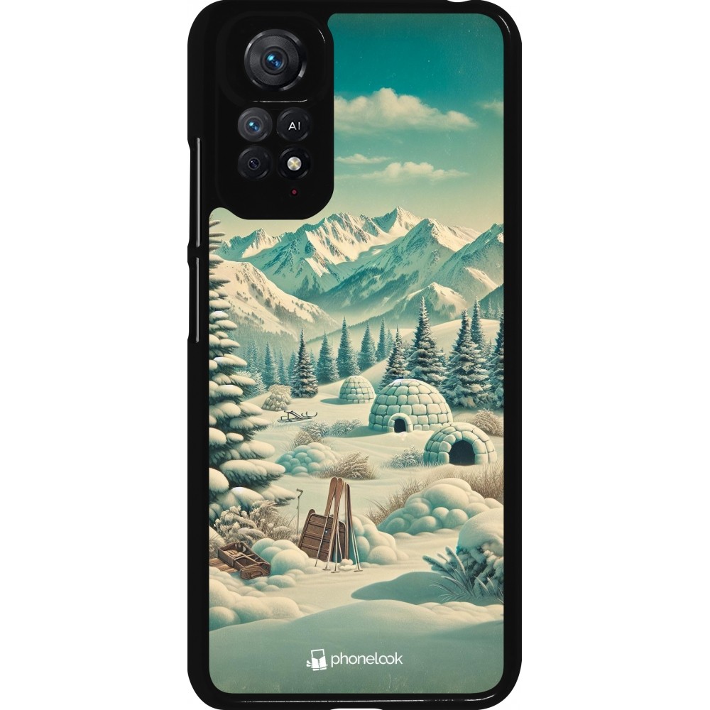 Coque Xiaomi Redmi Note 11 / 11S - Vintage Snowy Mountain Igloo