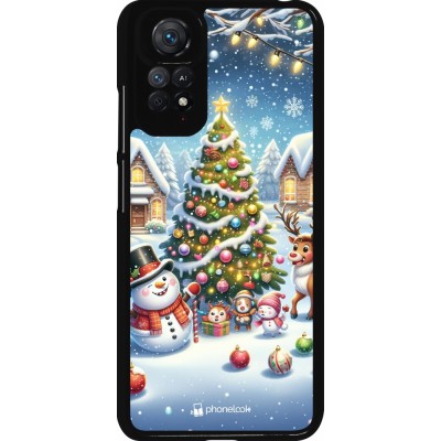 Coque Xiaomi Redmi Note 11 / 11S - Noël 2023 bonhomme de neige et sapin