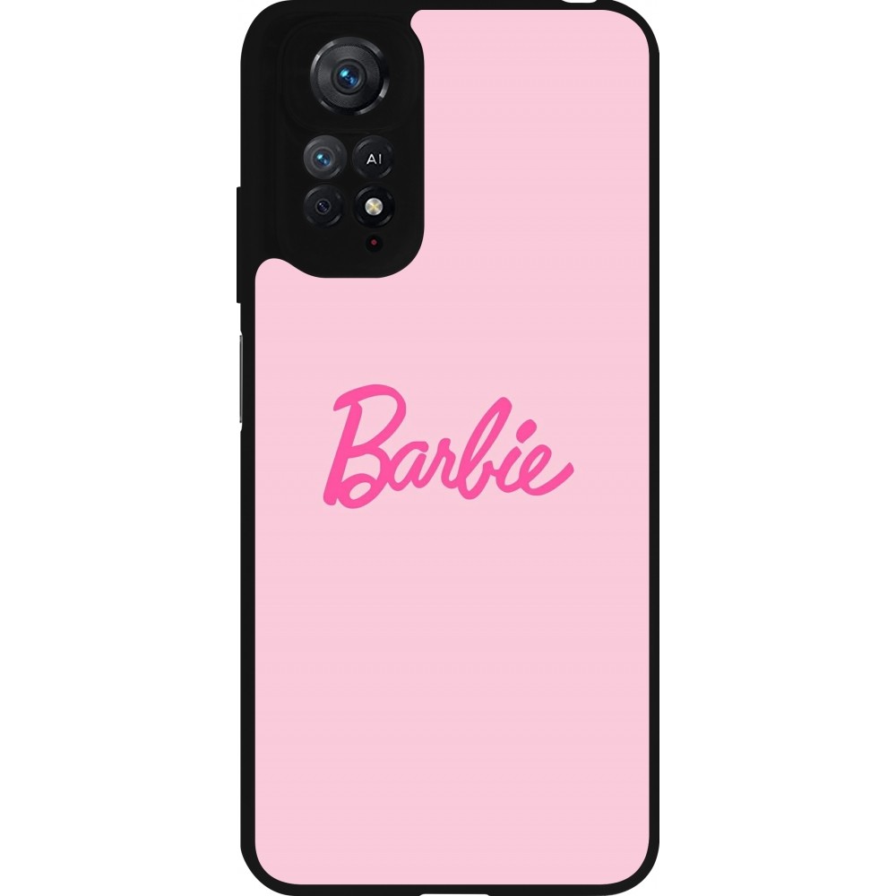 Coque Xiaomi Redmi Note 11 / 11S - Silicone rigide noir Barbie Text