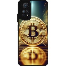 Coque Xiaomi Redmi Note 11 / 11S - Silicone rigide noir Bitcoin Standing