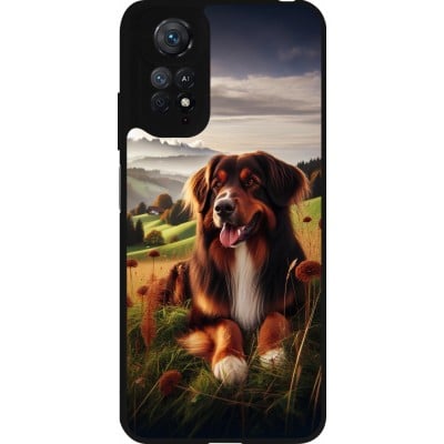 Coque Xiaomi Redmi Note 11 / 11S - Silicone rigide noir Chien Campagne Suisse