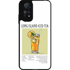 Coque Xiaomi Redmi Note 11 / 11S - Silicone rigide noir Cocktail recette Long Island Ice Tea