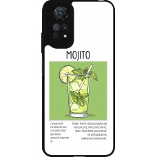 Coque Xiaomi Redmi Note 11 / 11S - Silicone rigide noir Cocktail recette Mojito